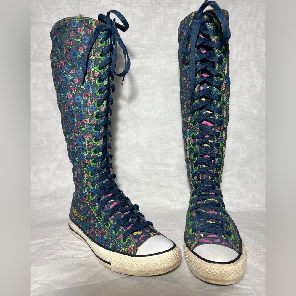 converse all star Chuck Taylor knee high rare and custom women’s sz 8  mens sz 6